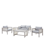 LOOKS by Wolfgang Joop | Lounge Set Cane | Hellgrau