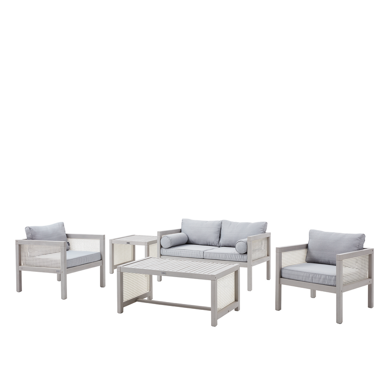 LOOKS by Wolfgang Joop | Lounge Set Cane | Hellgrau