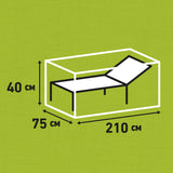 Schutzhülle Sonnenliege/Deckchair | 210x75x40 cm, Grau | madison