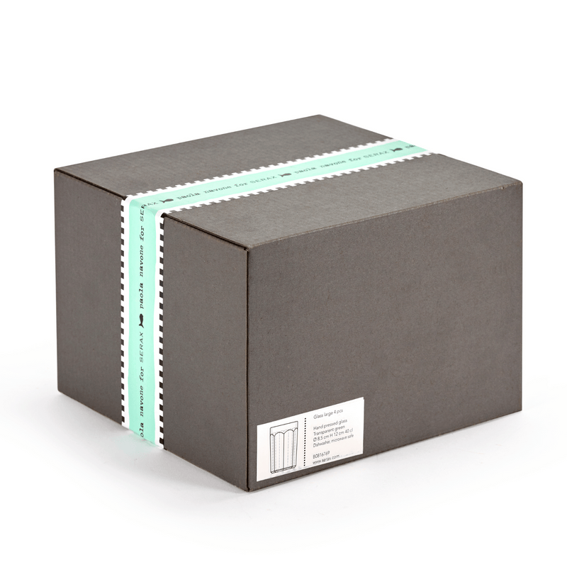 Trinkglas-Set Fish & Fish, 4-teilig | 8,5x8,5x12 cm | SERAX