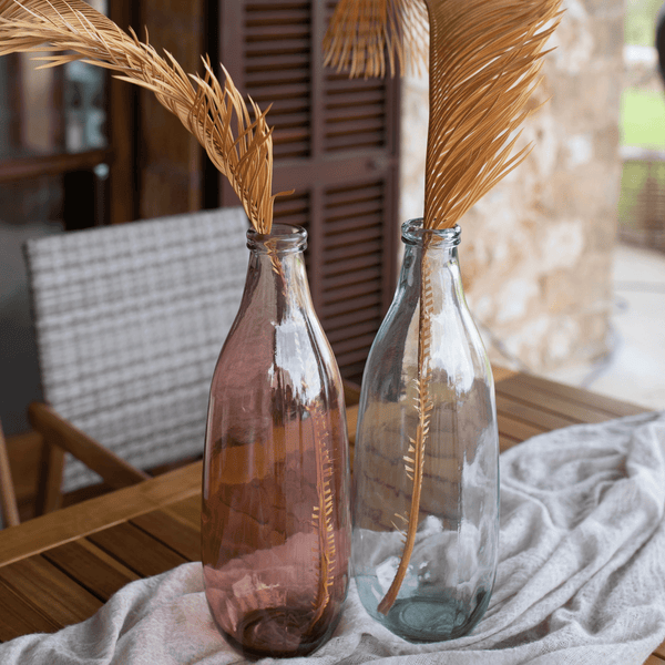 Vase Dahlia 2er Set aus recyceltem Glas | 40 cm | mypureliving