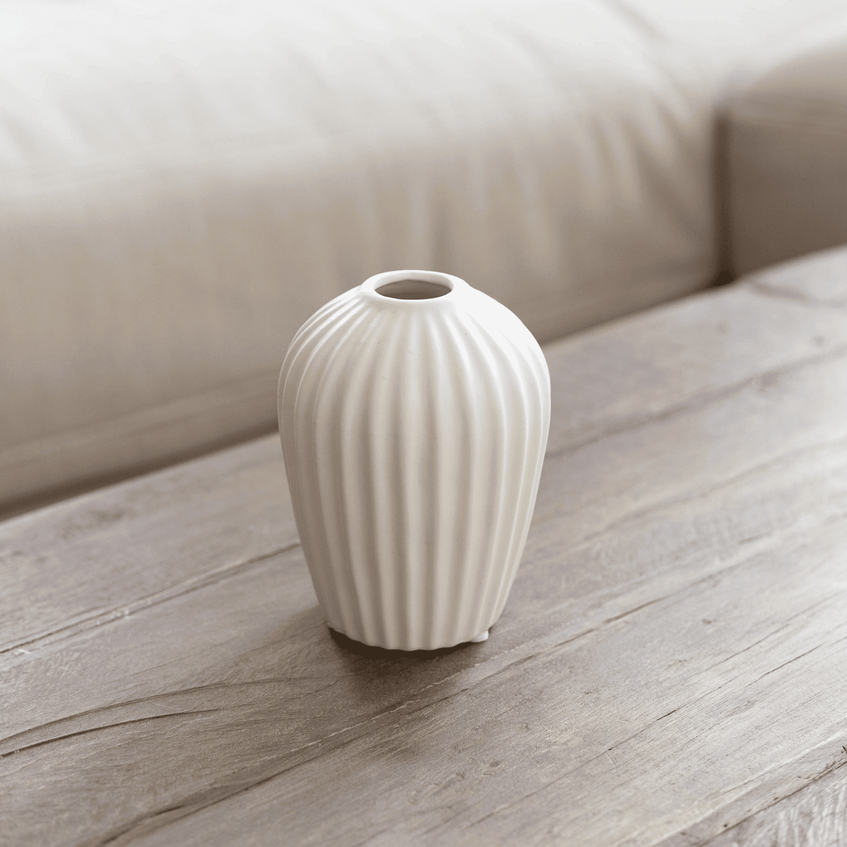 Vase Silence, 11,5 cm, Weiß matt