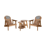 Deckchair Seagrass 2-er Set mit Beistelltisch Set Daisy | mypureliving