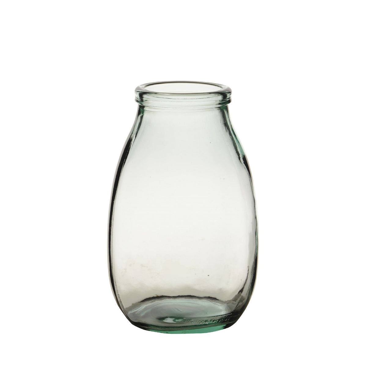 Vase Dahlia aus recyceltem Glas, 28 cm