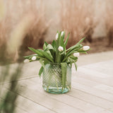 mypureliving | Vase Blossom aus recyceltem Glas | 19 cm, klar