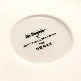 Serax | Ottolenghi 2-er Set Teller "Swirl-Stripes" | weiß-blau Ø 19 cm