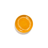 Serax | Ottolenghi 2-er Set Teller "Sunny Yellow Swirl-Stripes" | gelb-weiß Ø 19 cm