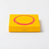Ottolenghi Teller 2-er Set Sunny Yellow Swirl-Stripes, Gelb-Weiß, D 19 cm