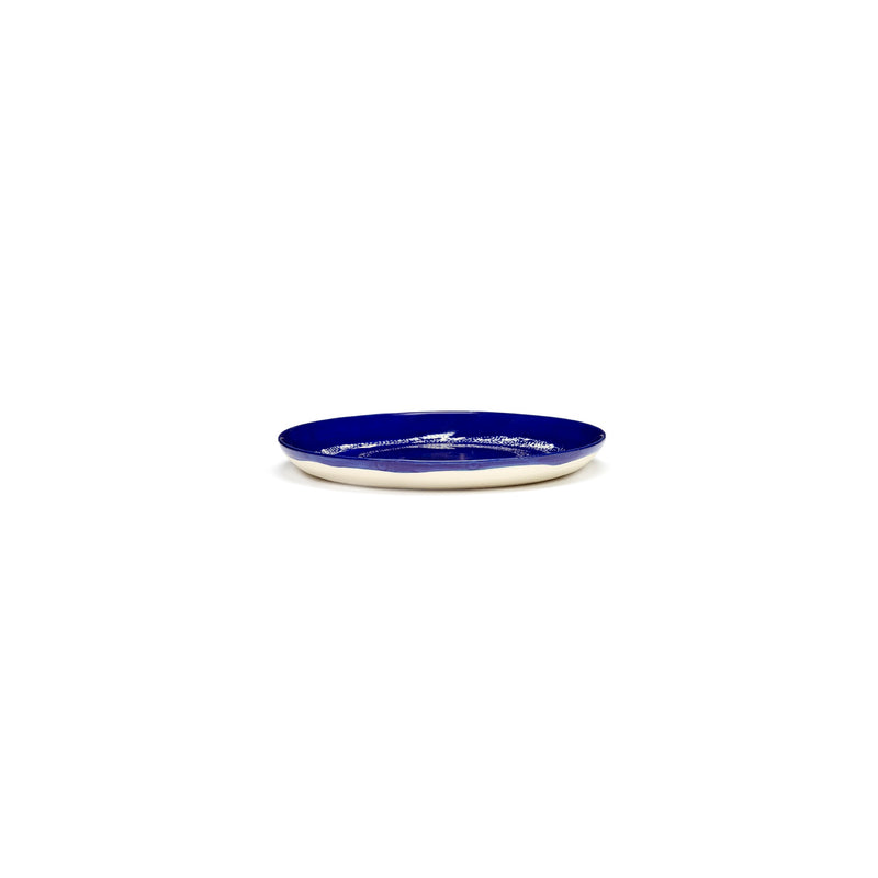 Serax | Ottolenghi 2-er Teller "Lapis Lazuli Swirl-Dots" | blau-weiß Ø 19 cm