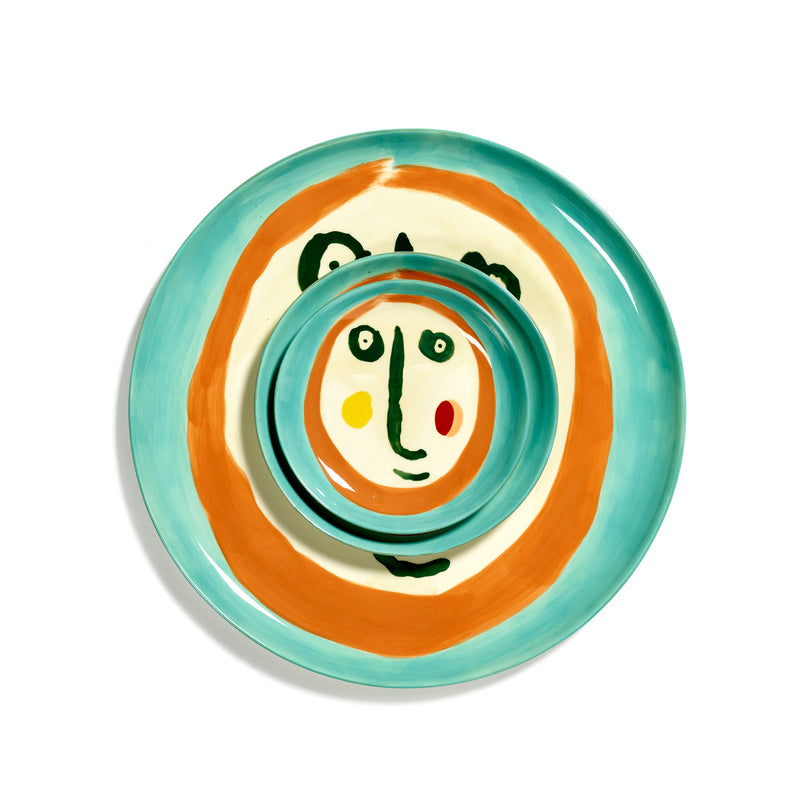 Serax | Ottolenghi 2-er Set Teller "Face" | bunt Ø 19 cm