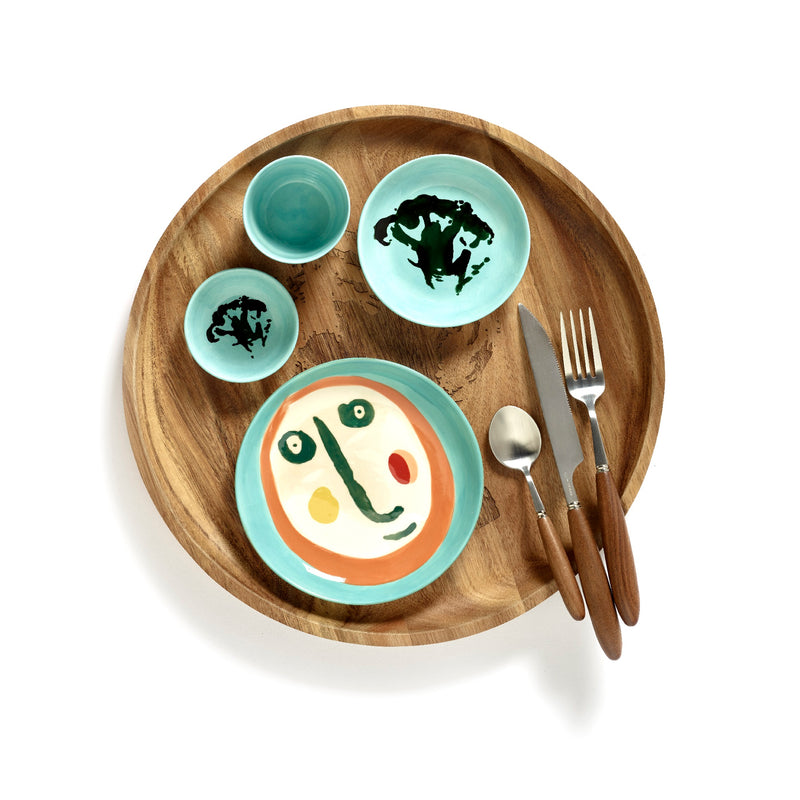 Serax | Ottolenghi 2-er Set Teller "Face" | bunt Ø 19 cm