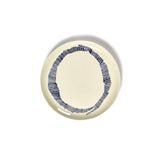 Ottolenghi Teller 2-er Set Swirl-Stripes, Weiß-Blau, D 26,5 cm