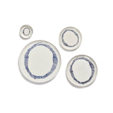 Serax | Ottolenghi 2-er Set Teller "Swirl-Stripes" | weiß-blau Ø 26,5 cm