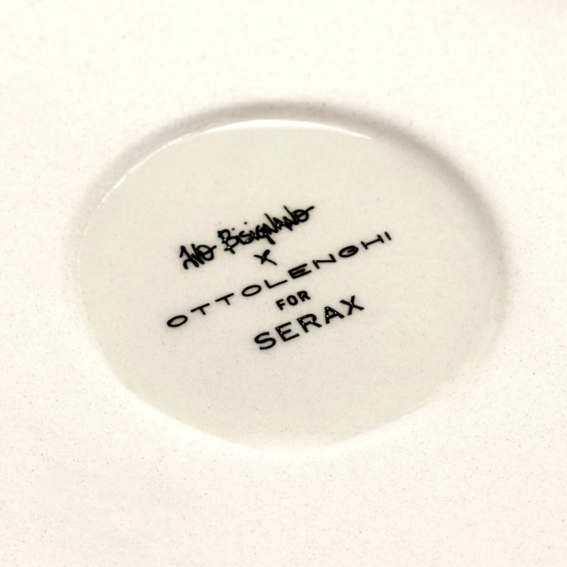 Serax | Ottolenghi 2-er Set Teller "Swirl-Stripes" | weiß-blau Ø 26,5 cm