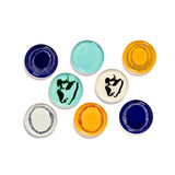 Serax | Ottolenghi 2-er Set Teller "Swirl-Stripes" | weiß-blau Ø 26,5 cm