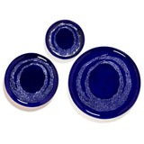 Serax | Ottolenghi Servierteller "Lapis Lazuli Swirl-Dots" | blau-weiß Ø 35 cm