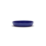 Serax | Ottolenghi 2-er Set Teller mit hohem Rand "Lapis Lazuli Swirl-Stripes" | blau-weiß Ø 22 cm