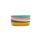 Serax | Ottolenghi 2-er Set Teller mit hohem Rand "Lapis Lazuli Swirl-Stripes" | blau-weiß Ø 22 cm
