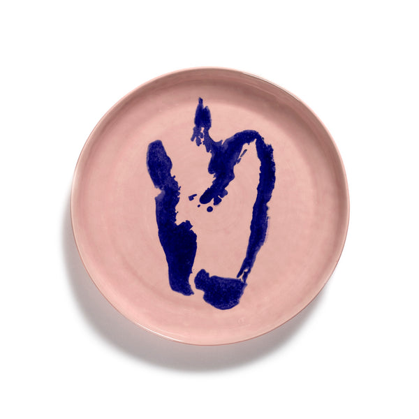 Serax | Ottolenghi Servierschüssel "Delicious Pink Pepper" | rosa-blau Ø 35 cm