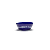 Serax | Ottolenghi 4-er Set Schüsseln "Lapis Lazuli Swirl-Stripes" | blau-weiß Ø 18 cm