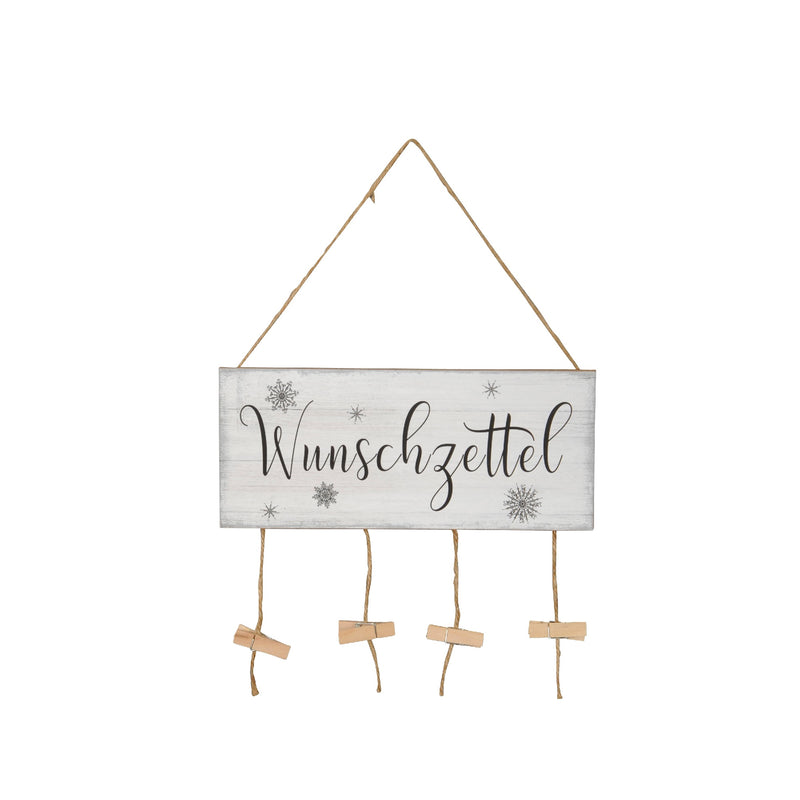 mypureliving | Wunschzettel Schild Make-A-Wish | L35 x B29 cm