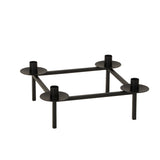 mypureliving | Kerzenhalter Square | 32x32 cm, schwarz
