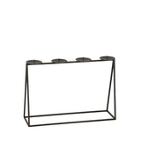 mypureliving | Kerzenhalter Triangle | 27,5 cm, schwarz