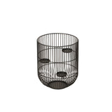 mypureliving | Kerzenhalter Lichtkorb Bright | 25 cm, schwarz
