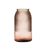 Vase Blossom aus recyceltem Glas, 28 cm, Altrosa