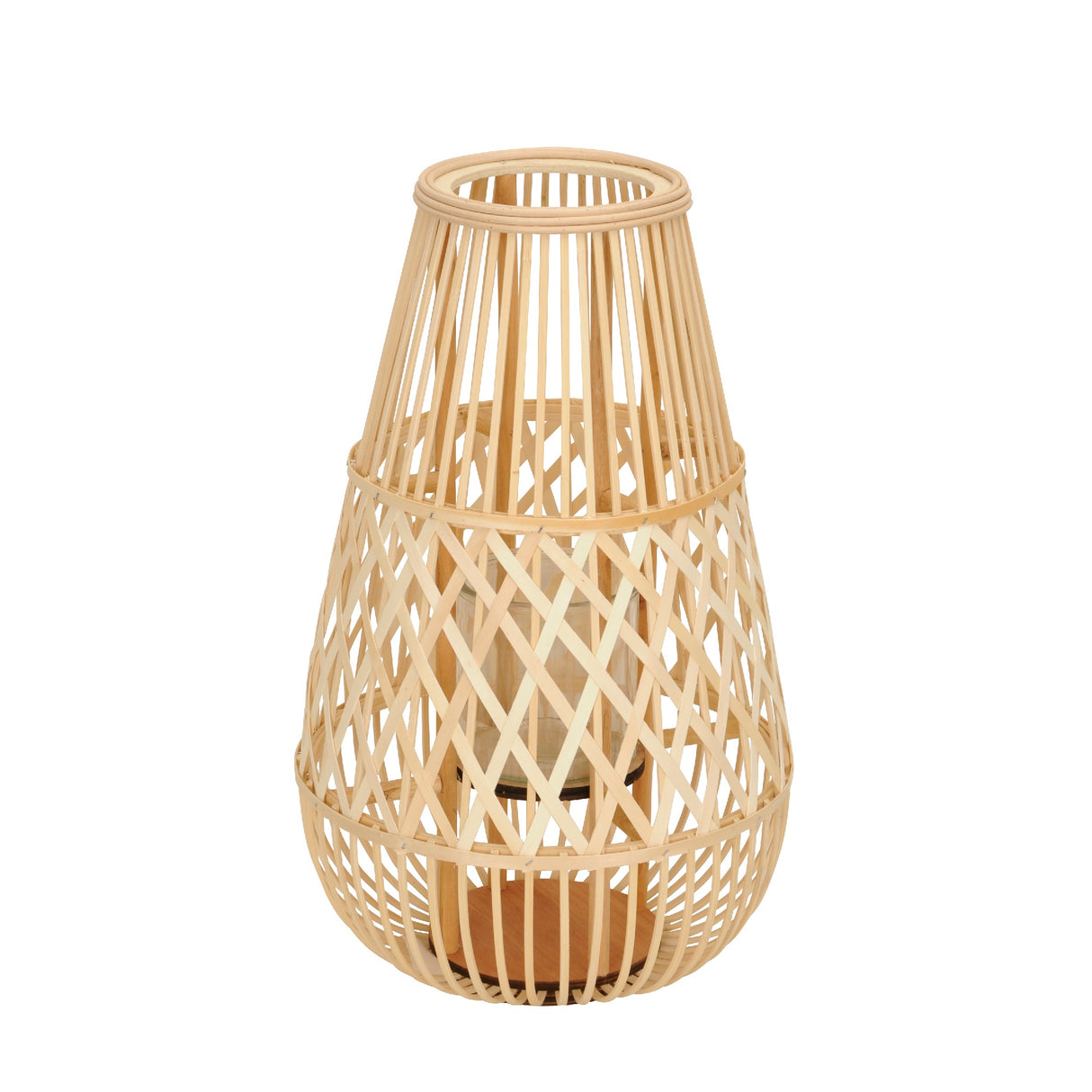 Windlicht Bohemian, 51 cm, Bambus – mypureliving | Windlichter