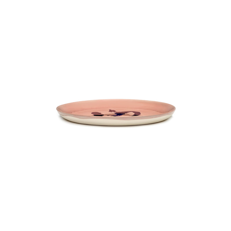 Serax | Ottolenghi Teller Feast 2-er Set Delicious Pink Pepper Blau | pink-blau, D 22,5 cm