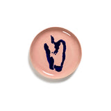 Serax | Ottolenghi Teller Feast 2-er Set Delicious Pink Pepper Blau | pink-blau, D 22,5 cm