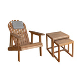 Deckchair Seagrass mit Beistelltisch Set Clover | mypureliving