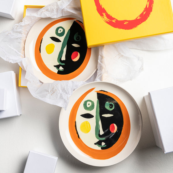 Serax | Ottolenghi Teller Feast 2-er Set Face | bunt, D 22,5 cm