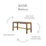 Gartenbank Blueberry aus Eukalyptusholz | braun | mypureliving